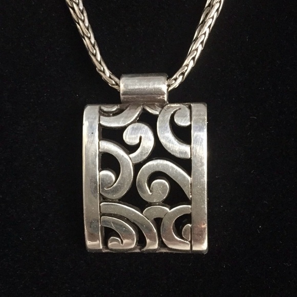 Brighton necklace 2 stranded chain with pendant - Picture 2 of 4